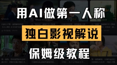 用AI做第一人称独白影视解说,手把手教学,保姆级教程-魔方云